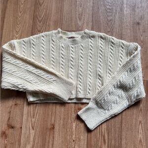 Grey Bandit Bailey Rose Cropped Knit Sweater